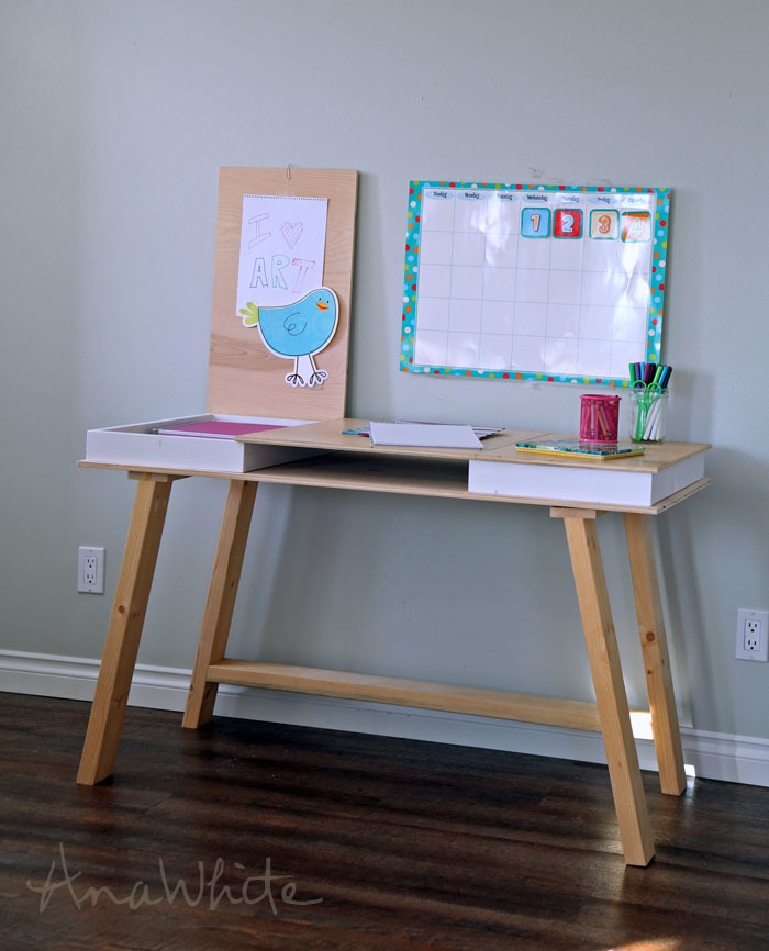 Ana White Easy 2x4 Base Build Your Own Desk Collection Diy Projects